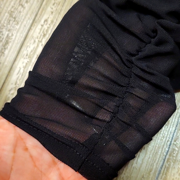 I.AM.GIA ruched mesh black catsuit. - Picture 7 of 10